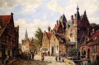 unknow artist European city landscape, street landsacpe, construction, frontstore, building and architecture.045 Germany oil painting art